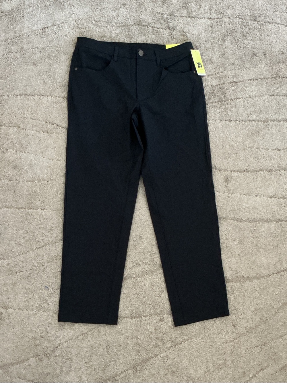 all in motion Men's Black Slim Straight Jeans